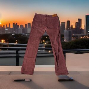 H&M L.O.G.G.‎ Label Of Graded Goods Jeans Mens Slim Fit Red Button Fly Size 34